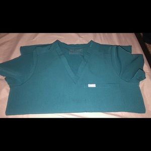 ❌SOLD❌FIGS caribbean blue top